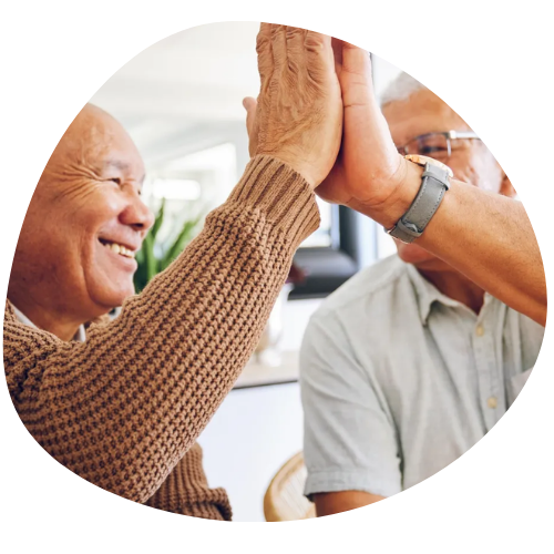 Independent Seniors living at the Kinneret Apartments because of donors and sponsors